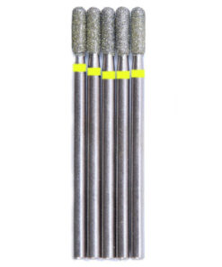 VladMiva: 2.5mm 10ct Diamond Burr - Rounded Edge Cylinder, Yellow Ring