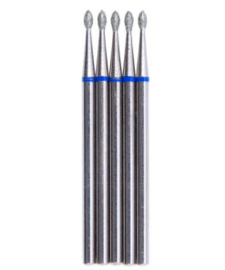 Vladmiva Diamond Coating Burs: 10ct Drop Shape Blue Ring, 1.6mm Diameter