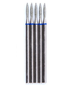 Diamond Bur Set - 50pc Blue Band Flame Bur, 1.6mm Shank