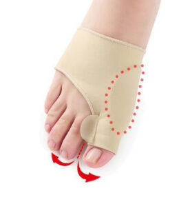 Big Toe Valgus Corrector Bunion Splint | Full Bunion Protection + Built-in Straightener | Nude