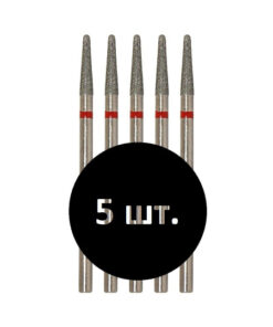 VladMiVa Nail Drill Bit: 856.104.194.100.023 Rounded Cone 023 Red