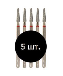 Vladminva Nail & Pedicure Drill Bit 856.104.194.100.025 Tapered Burr 025 Red