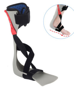 Orthopedic Foot Support Brace for Left Leg with Straps - Lightweight Compression Sleeve for Weak Foot Muscles