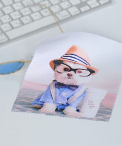 Microfiber Cleaning Cloth for Glasses, Optics, and Monitors with Custom Design