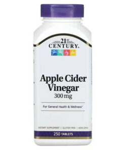 Apple Cider Vinegar Supplement 21st Century 300mg 250 Tablets