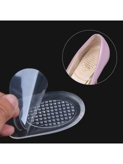 Silicone Gel Heel Cups with Protector - Adhesive, Size S, 8.5x5.5cm - 2 Pairs