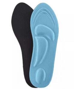 4D Memory Foam Orthotic Insoles for Men & Women: Arch Support, Flat Foot Correction & Massage
