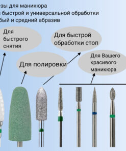 8-Piece Professional Manicure & Pedicure Bit Set