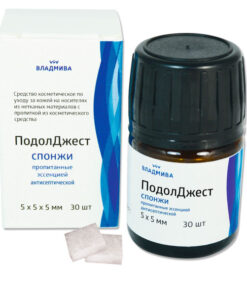 VladMiVa PodolJest Antiseptic Essence Sponges 5x5x5mm (30 Pcs)