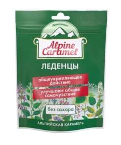 Alpine Caramel Sugar-Free Lollipops 75g Pack (Dietary Supplement)