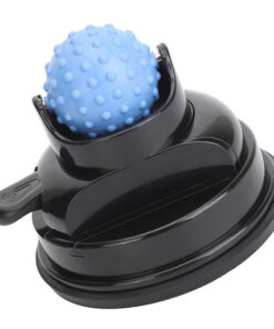 Massage Ball with Suction Cup for Trigger Points - 360° Rotation, Back & Leg Relief, 123x105x52mm