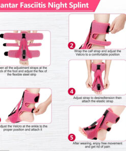 Plantar Fasciitis Relief Brace: 3 Adjustable Straps