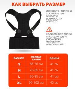 INNORTO Magnetic Posture Corrector for Adults - Orthopedic Back Brace (Men & Women)