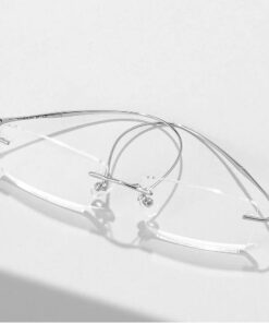 Rimless Pure Titanium Blue Light Blocking Computer Glasses | Luxury Brand