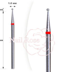 Diamond Coated Burs - 1.6mm Diameter, Red Ball Tip (20-Pack) - NPOOO SYSTEM