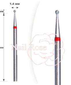 20pcs 1.4mm Diamond Grit Red Ring Milling Cutter