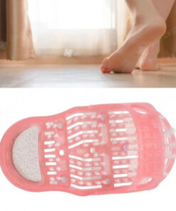 Foot Massage Brush with Suction Cup & Massage Slippers