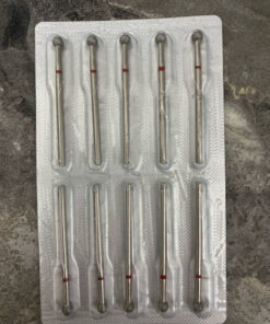 Red Diamond Ball Bur, 22mm (10 Pcs)