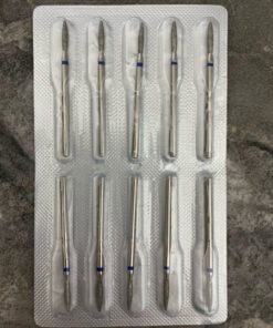 Diamond Flame Bur, Blue, 21mm (10 Pcs)