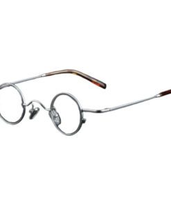 Retro Stainless Steel Round Matte Non-Magnetic Eyeglass Frames - Unisex Lightweight Literary Niche