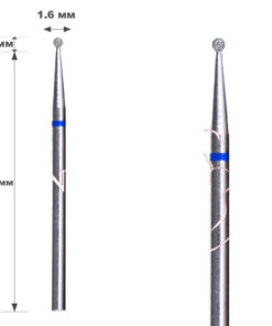 Vladmiva 20pc 1.6mm Blue Diamond Coated Ball Nose Burrs (Reduced Price)