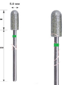 10pcs 5.0mm Shank 12mm Working Length Radius End Mill (Green Band)