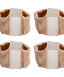 Silicone Finger Separators & Tube Bandages - 4 Pack