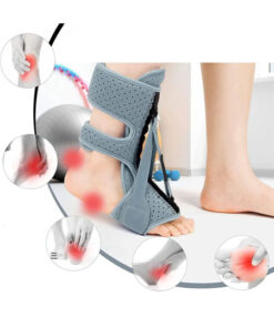 Plantar Fasciitis Relief Sock: 3 Adjustable Straps for Heel Spur & Foot Pain (Grey, 1 Pack)