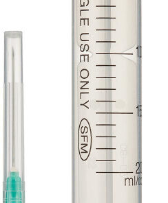 SFM 20ml 21G 3-Component Disposable Sterile Medical Syringe, 5-Pack