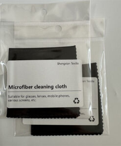 Black Microfiber Cleaning Cloth, 15x15cm