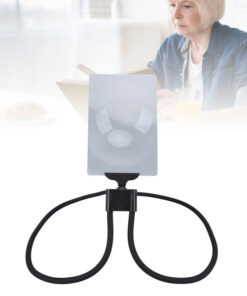 Neck Magnifier with Stand - 4X Magnification, 180x120mm, for Reading, Sewing, Repairs