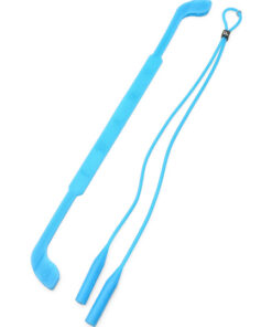 Blue Silicone Glasses Strap & Anti-Slip Holders (2-Pack)