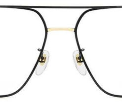 David Beckham DB 7124 2M2 Black Titanium Rectangular Men's Eyeglasses
