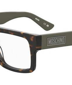 Moschino MOS647 086 Red Acetate Rectangular Men's Eyeglass Frames