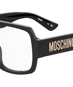 Moschino MOS644 807 Black Rectangular Acetate Men's Eyeglasses Frames