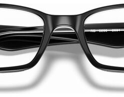 Ray-Ban RX 5206 2034 Black Acetate Rectangular Eyeglasses Frames