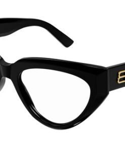 Balenciaga BB0276O 001 Black Acetate Cat-Eye Eyeglasses Frame