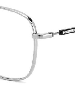 Dsquared2 Men's Grey Rectangular Metal Eyeglasses D2 0047 6LB