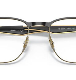 Ray-Ban RX 6363 2890 Black Metal Square Eyeglasses Frame