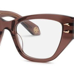 Roberto Cavalli VRC075M 6ME Brown Acetate Cat-Eye Women's Glasses Frames