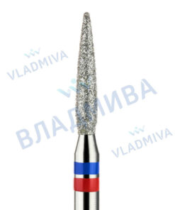 Vladmiva Diamond Bur 2.1mm Flame Round Blue-Red 866.104.244.100.021KG