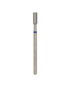 Vladminva Diamond Nail & Pedicure Bit - Blue Cylinder, Side/End Cutting, 3.3mm Diameter