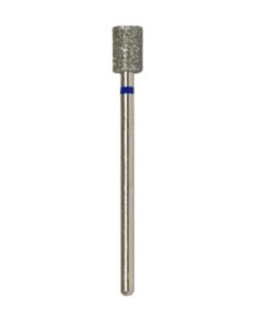 VladMiVa Diamond Nail Drill Bit for Manicure & Pedicure - Cylinder, Side & End Cut, 5.0mm, Blue, 3 Pack