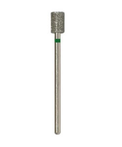 VladMiVa Diamond Nail Bit - Cylinder, Side/End Cutting, 5.0mm Diameter, Green