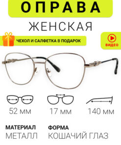 Berga Women's Silver Metal Eyeglasses BG246002-C2