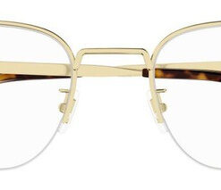 Dunhill DU0087O 002 Gold Metal Pantos Eyeglasses Frame