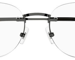 Montblanc MB0268O 003 Black Rectangular Metal Men's Eyeglasses Frame