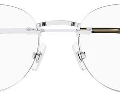 Montblanc MB0268O 002 Men's Black Rectangular Metal Eyeglasses Frame