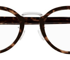 Saint Laurent SL728J 002 Brown Round Acetate Eyeglass Frames