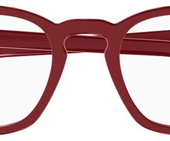 Saint Laurent SL28OPT 011 Red Acetate Cat-Eye Eyeglasses